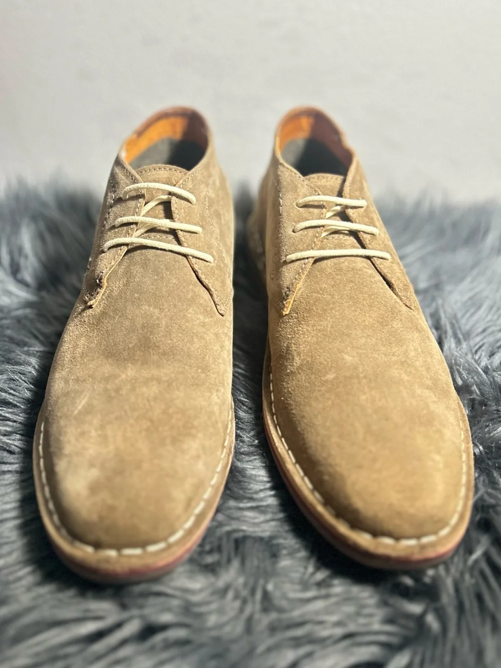 Kenneth Cole Unlisted Chukka Boot Brown Suede Lace-Up Shoe Size 10.5
